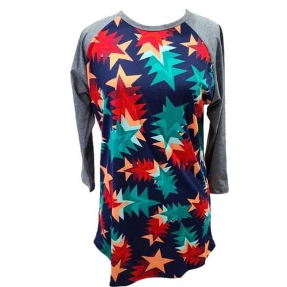 Lularoe Randy falling stars baseball tee - Picture 1 of 12